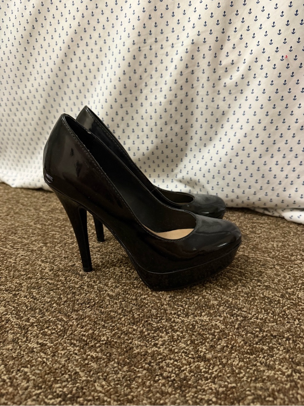 Lauren Conrad black platform heels